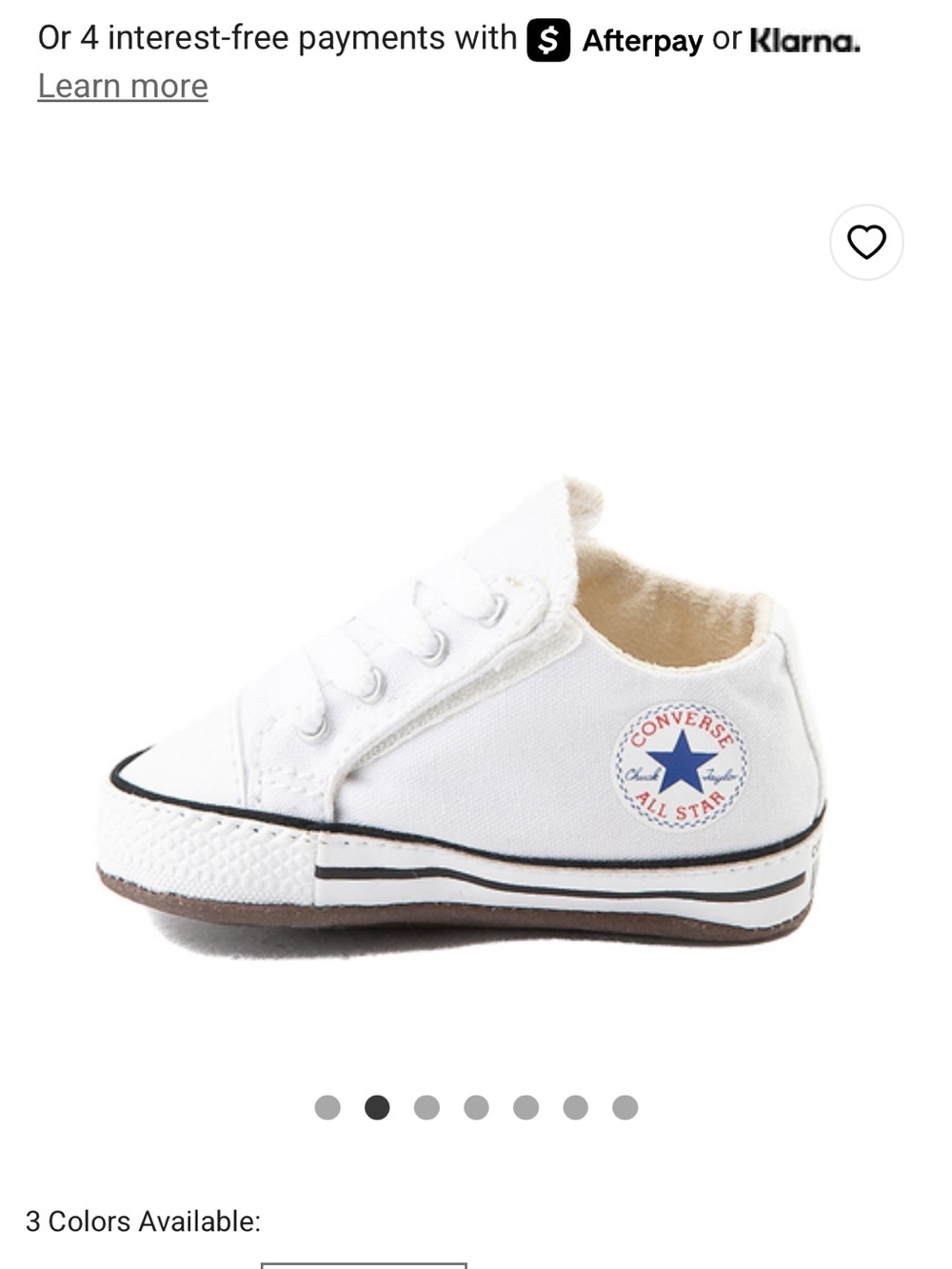 Converse Baby Sneaker Size 1